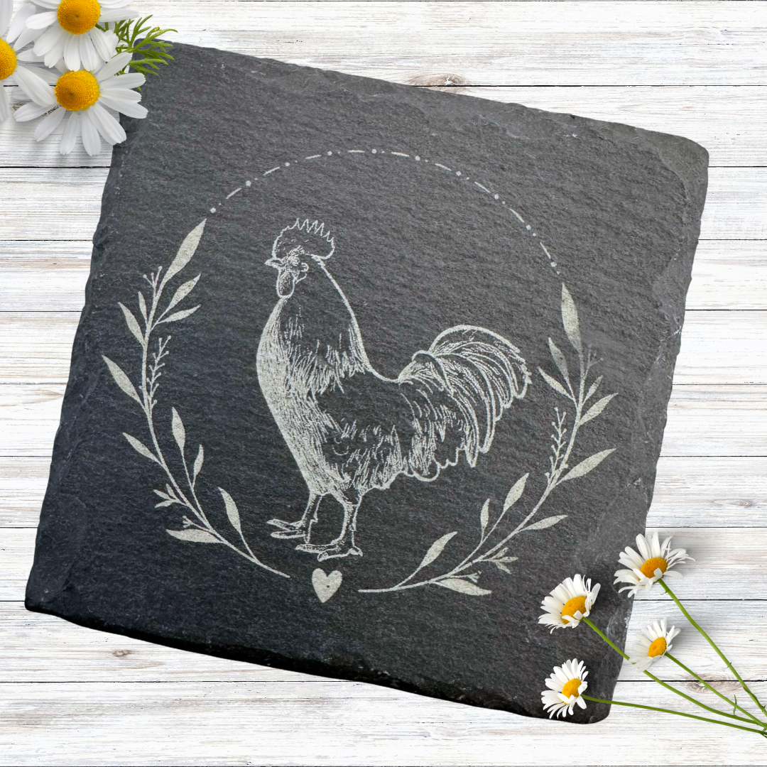 Farmyard Animal Slate Coasters - Set Of 4