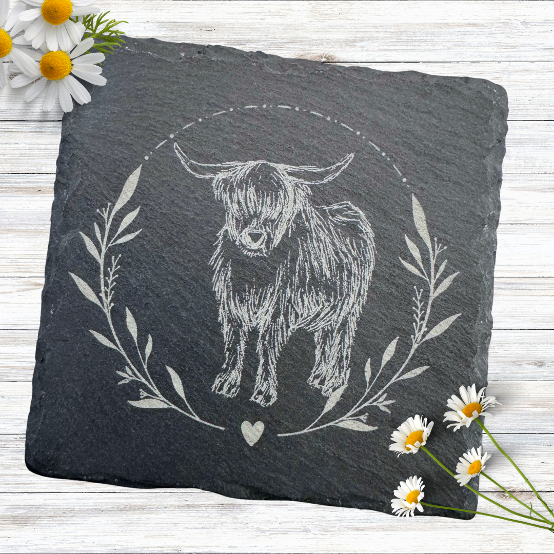 Farmyard Animal Slate Coasters - Set Of 4