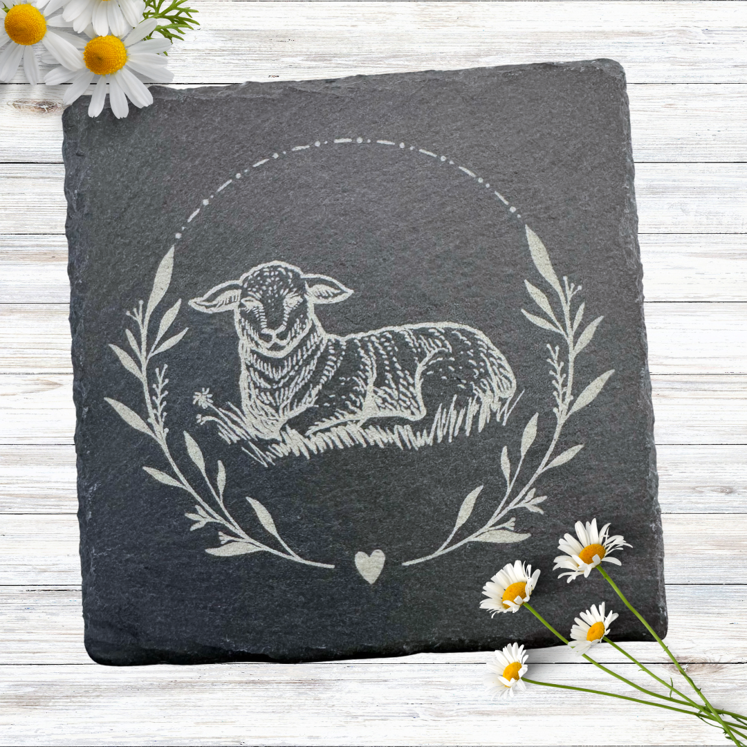 Farmyard Animal Slate Coasters - Set Of 4