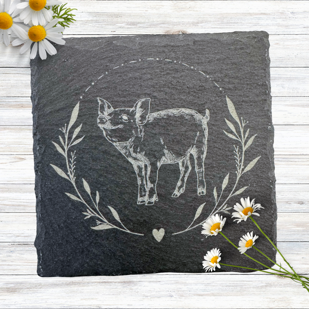 Farmyard Animal Slate Coasters - Set Of 4